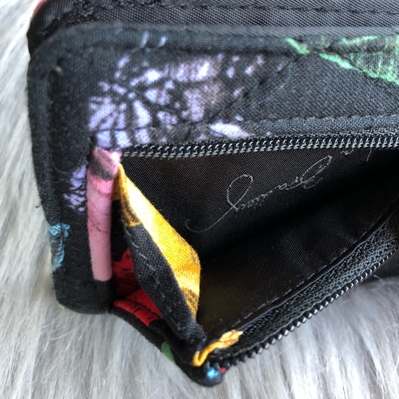 Vera Bradley Havana Rose Double ID Mini Wallet - Picture 5 of 7
